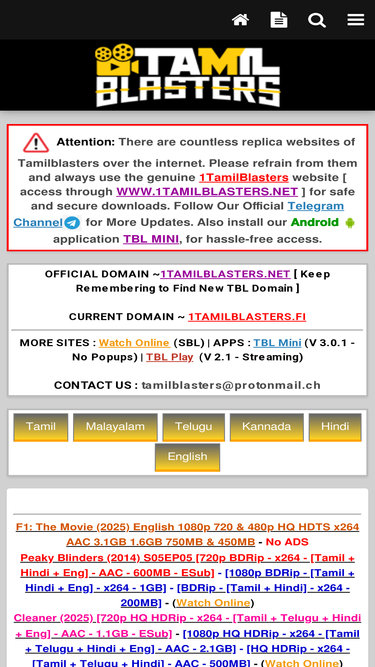 tamil-blasters.in Competitors - Top Sites Like tamil-blasters.in