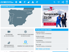 'infonieve.es' screenshot