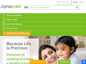 'dynacare.ca' screenshot