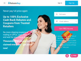 'rebatekey.com' screenshot