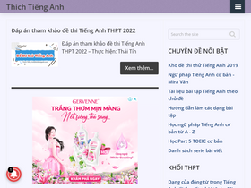 'thichtienganh.com' screenshot