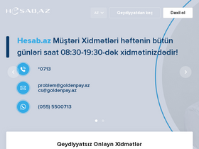 'hesab.az' screenshot