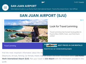 'san-juan-airport.com' screenshot