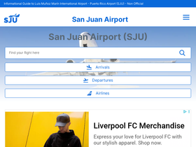 'san-juan-airport.com' screenshot