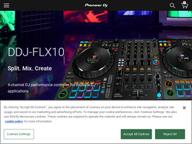'pioneerdj.com' screenshot