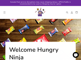 hungry-ninja.ca homepage screenshot