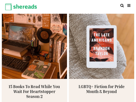 'shereads.com' screenshot