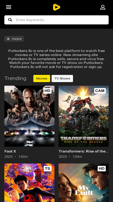 Putlocker on sale sign up