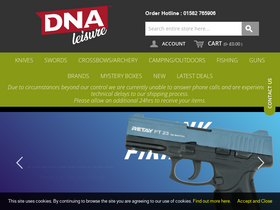 'dnaleisure.co.uk' screenshot
