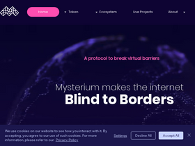 'mysterium.network' screenshot