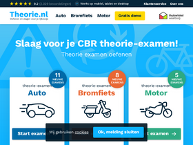 'theorie.nl' screenshot