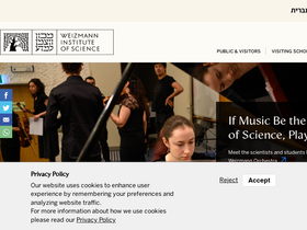 'weizmann.ac.il' screenshot
