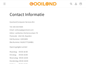 gooiland.com homepage screenshot