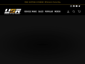 'uniquestyleracingstore.com' screenshot