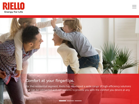 'riello.com' screenshot