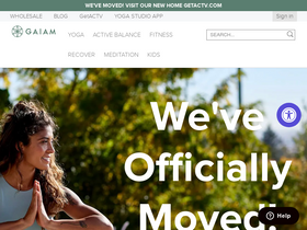 'gaiam.com' screenshot