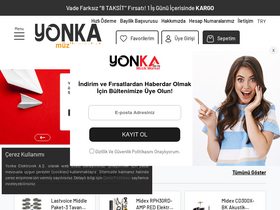 'yonkamuzikmarket.com' screenshot