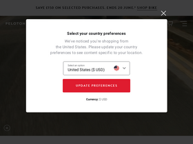 'onepeloton.co.uk' screenshot
