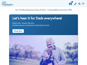 'intotheblue.co.uk' screenshot