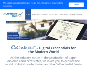 'cecredentialtrust.com' screenshot