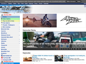'motoride.sk' screenshot