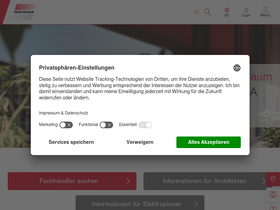 'warema.de' screenshot