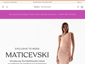 'modaoperandi.com' screenshot