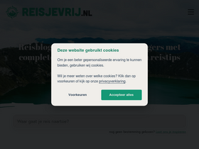 'reisjevrij.nl' screenshot