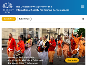 'iskconnews.org' screenshot