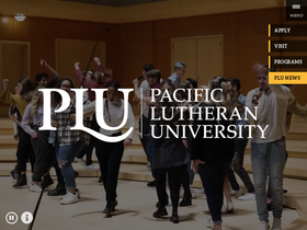 'plu.edu' screenshot