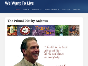 'wewant2live.com' screenshot