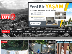 'unyetv.net' screenshot