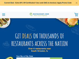 'mobile.restaurant.com' screenshot