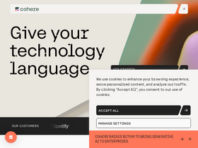 'cohere.ai' screenshot