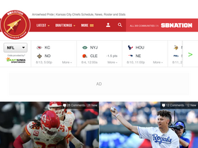 'arrowheadpride.com' screenshot