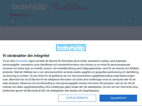 'babyhjalp.se' screenshot