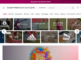 'shoppremiumoutlets.com' screenshot