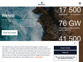 'wartsila.com' screenshot