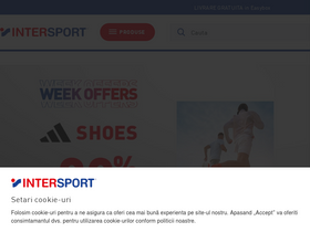'intersport.ro' screenshot