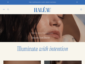 haleaubeauty.com homepage screenshot