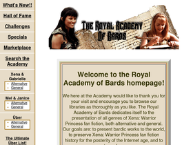 'academyofbards.org' screenshot