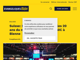 'evangeliques.info' screenshot