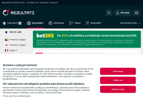 'rezultati.com' screenshot