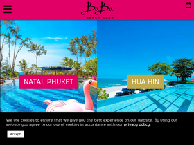 'bababeachclub.com' screenshot