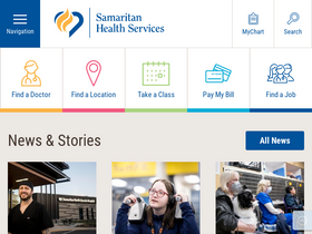 'samhealth.org' screenshot