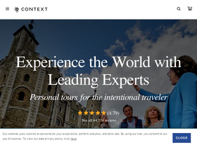 'contexttravel.com' screenshot