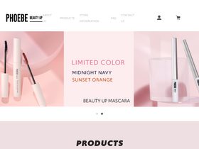 'phoebebeautyup.com' screenshot