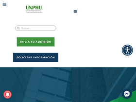 'unphu.edu.do' screenshot