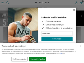 'myprotein.hu' screenshot