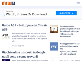 'mrw.it' screenshot